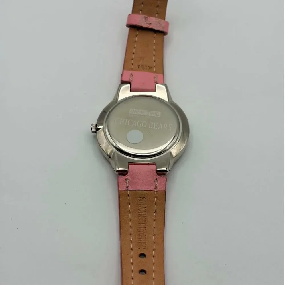 Silver & Pink Chicago Bears Watch